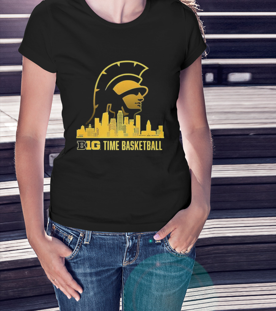 B1G Time Basketball Trojan City Skyline USC Men’s Basketball T-Shirt