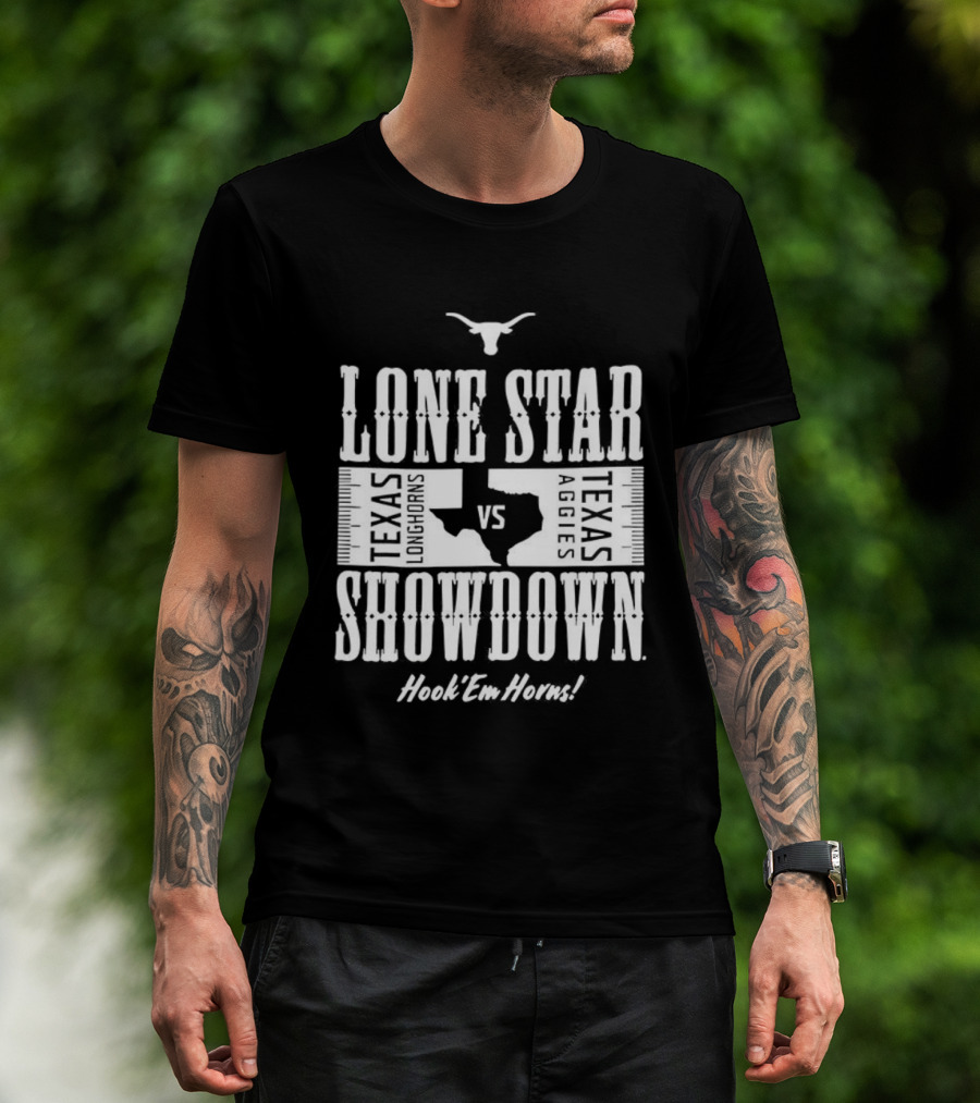 Texas Longhorns Hook ’Em Lone Star Showdown VS A&M T-Shirt