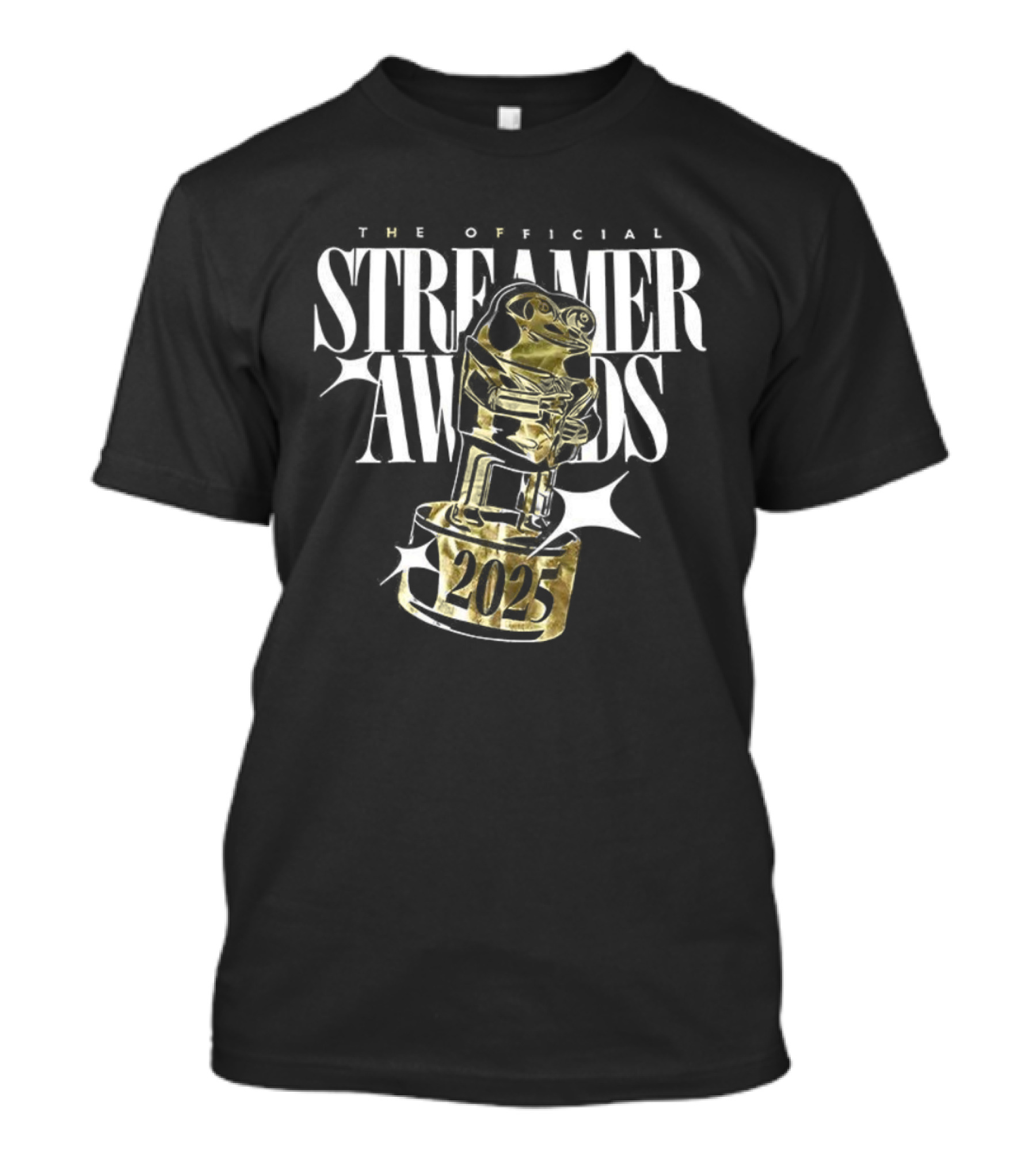 The Official Streamer Awards 2025 Golden Trophy T-Shirt