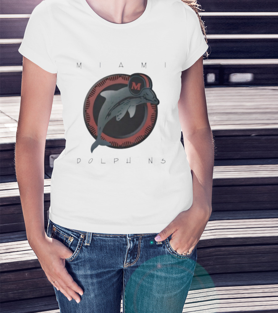 Miami Dolphins Vintage '80s M Helmet Team T-Shirt