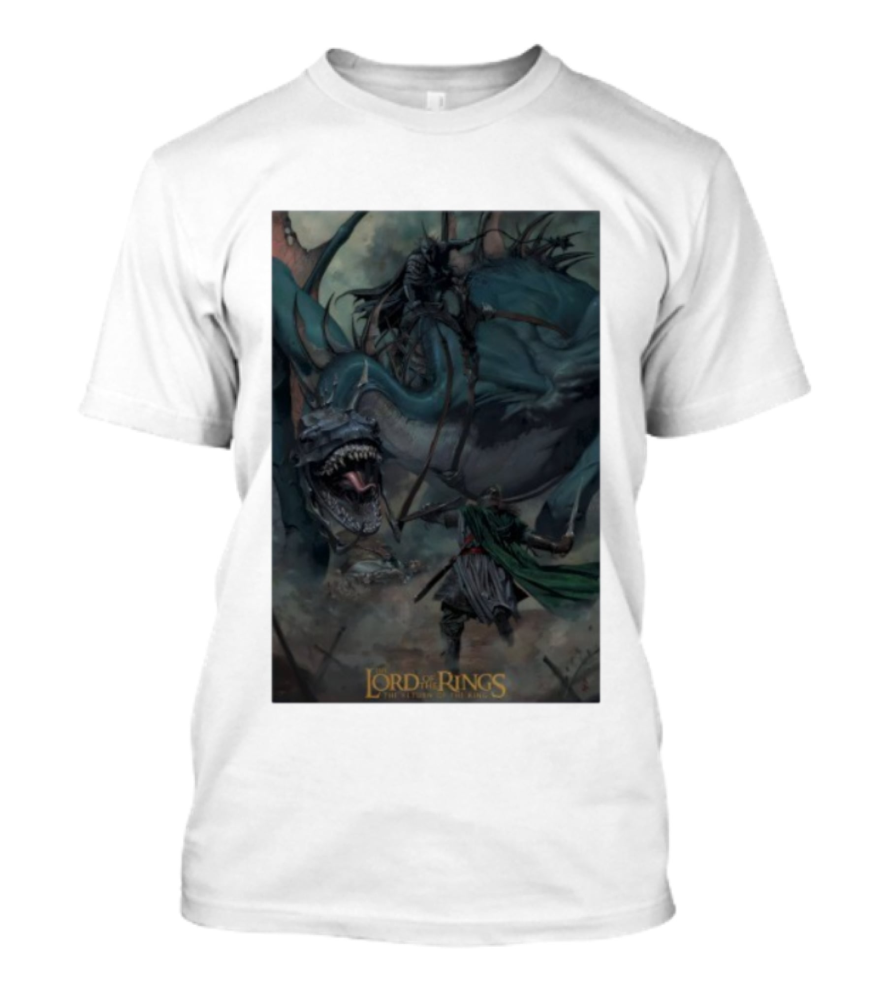 The Lord Of The Rings The Return Of The King Epic Battle Scene With Nazgûl And Fellbeast T-Shirt