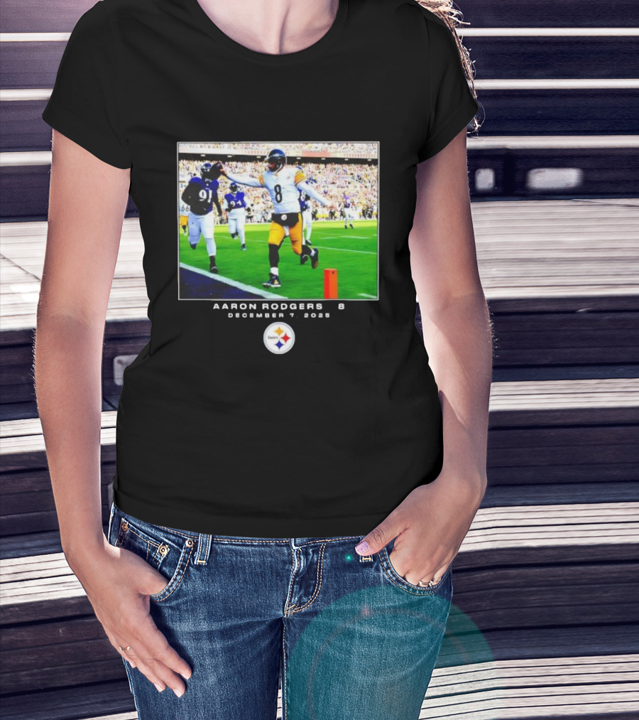 Pittsburgh Steelers Aaron Rodgers December 7 2025 NFL Victory Moment T-Shirt