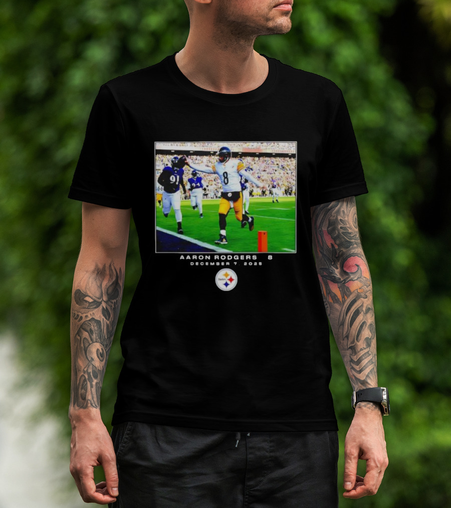 Pittsburgh Steelers Aaron Rodgers December 7 2025 NFL Victory Moment T-Shirt