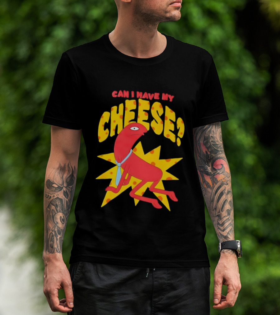 Smiling Friends Alan Can I Have My Cheese Character Illustration T-Shirt