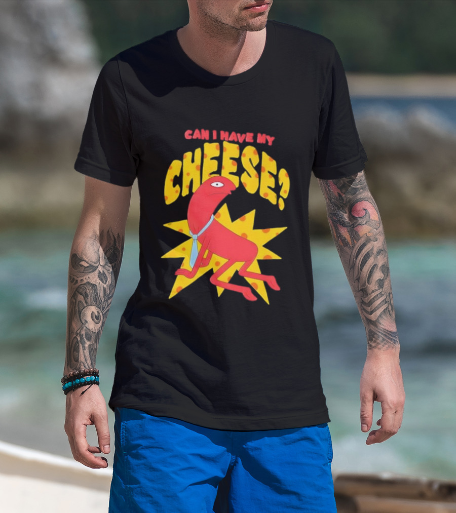 Smiling Friends Alan Can I Have My Cheese Character Illustration T-Shirt