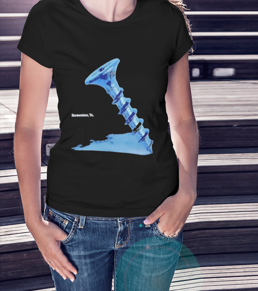Screwston TX FWY Blue Ice Screw T-Shirt