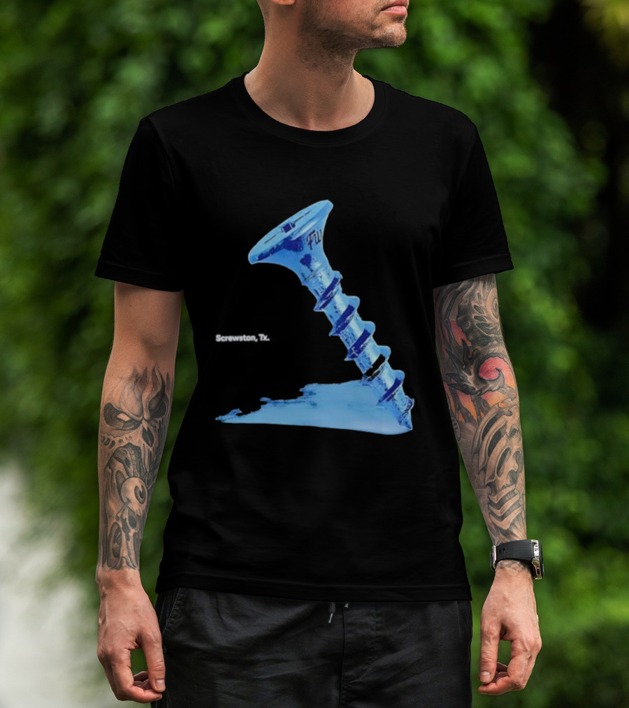 Screwston TX FWY Blue Ice Screw T-Shirt