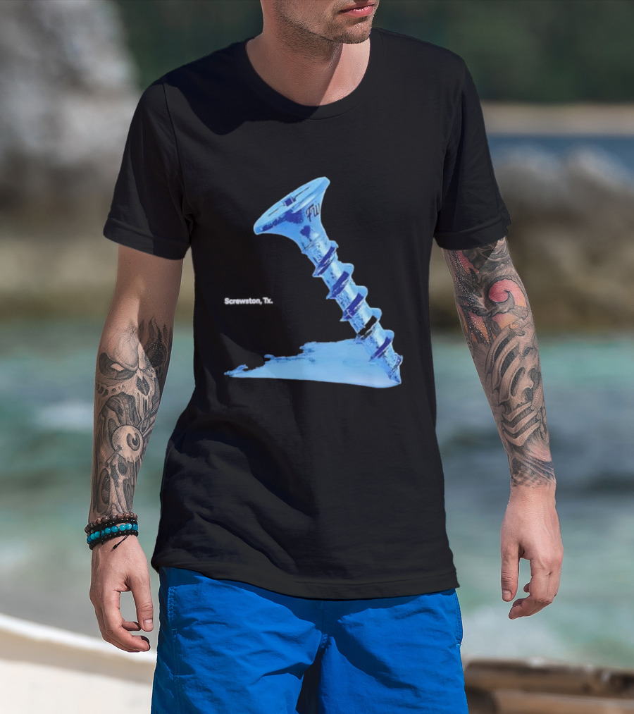 Screwston TX FWY Blue Ice Screw T-Shirt