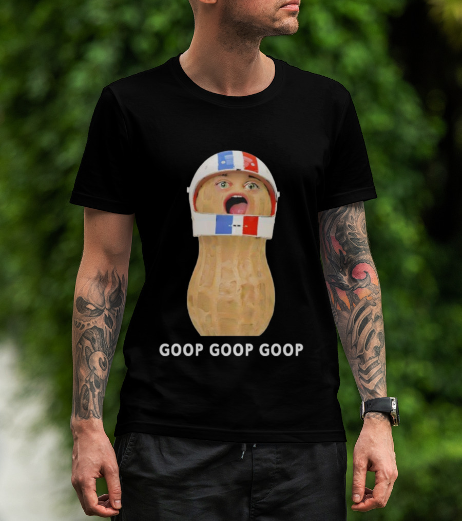 Goop Goop Goop Peanut Football Helmet T-Shirt