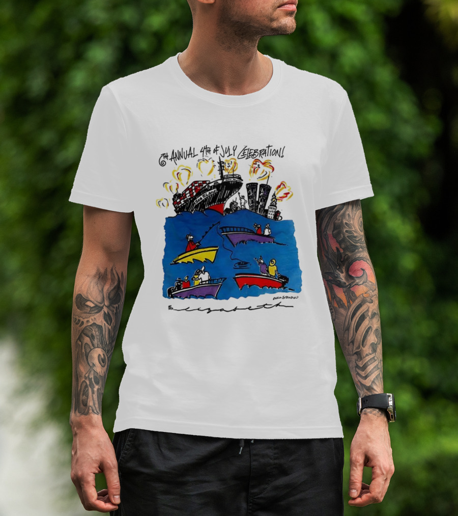 6th Annual 4th Of July Celebration Fireworks And Boating Event T-Shirt