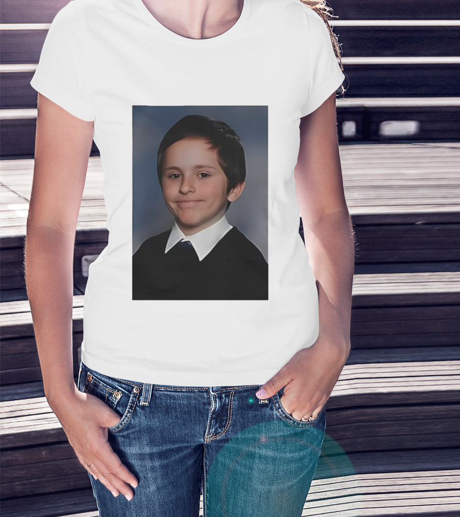 David Vujanic Awkward School Photo Meme Expression T-Shirt