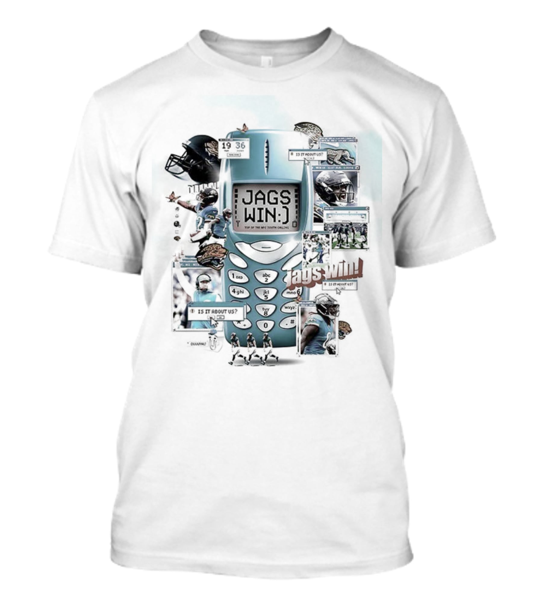 Nokia Jacksonville Jaguars Celebration Vintage Phone Style T-Shirt