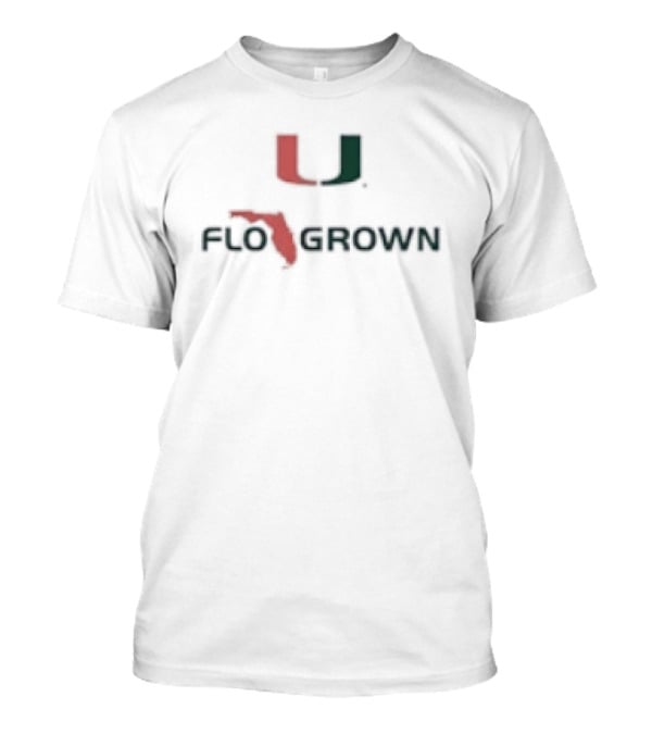 Miami Hurricanes Flogrown U Logo Fan Apparel T-Shirt