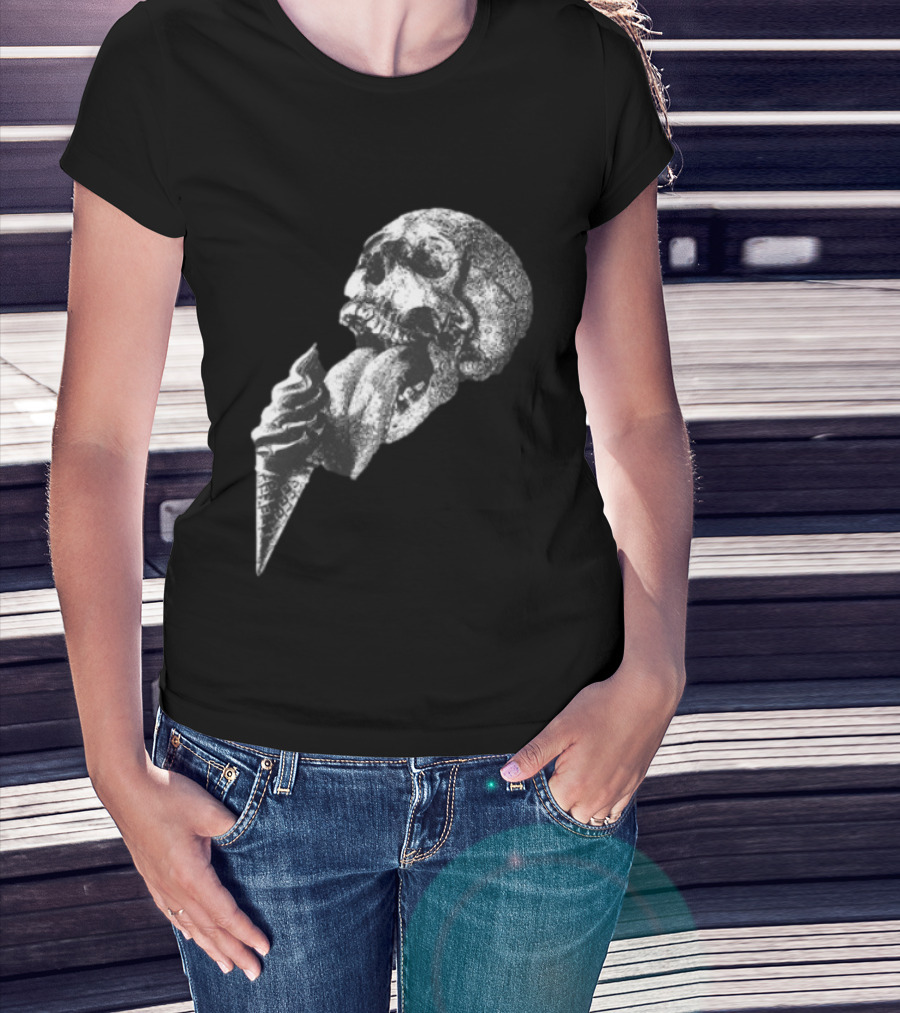 Laura Jane Grace Mississippi Medicals Skull And Ice Cream Cone Concept T-Shirt