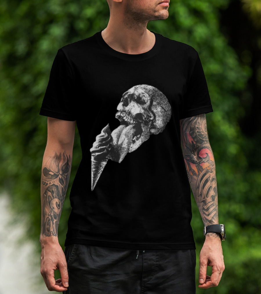 Laura Jane Grace Mississippi Medicals Skull And Ice Cream Cone Concept T-Shirt