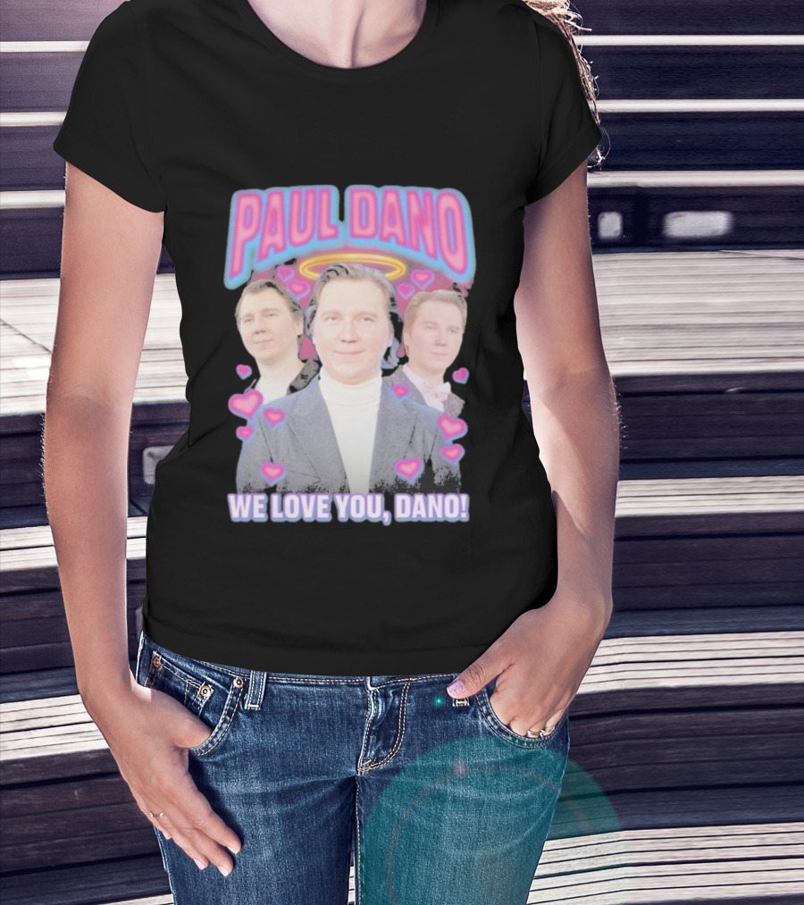 Paul Dano Halo Hearts We Love You Dano T-Shirt