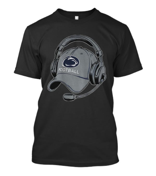 Penn State Nittany Lions Football Hat Headset Coaching Essentials T-Shirt