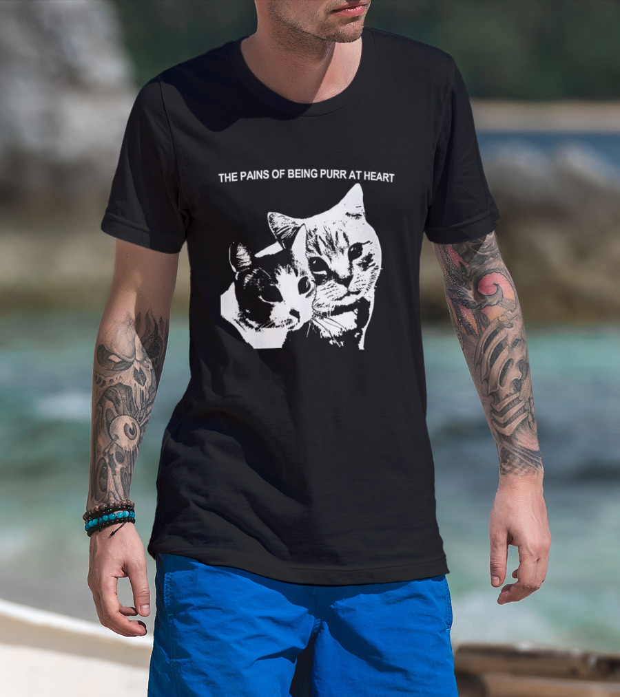 The Pains Of Being Pure At Heart Cat Faces T-Shirt