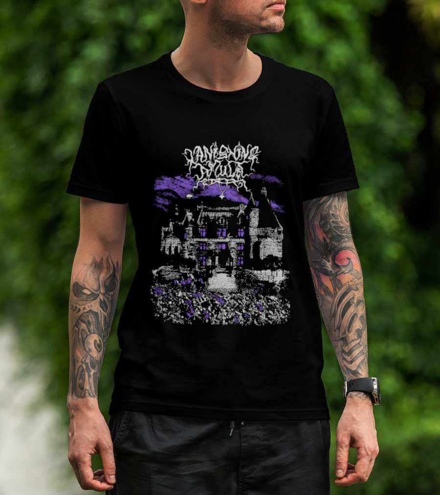 Vanishing Amulet Crumbled Estate Gothic Mansion Art T-Shirt