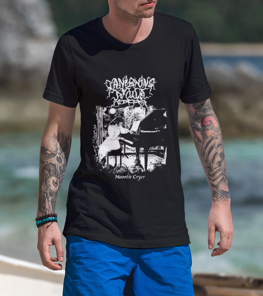 Vanishing Amulet Moonlit Cryer Dark Piano Aesthetic T-Shirt