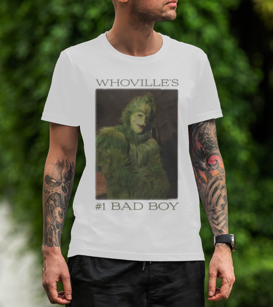 Whoville's Bad Boy Grinch Furry Green Outfit T-Shirt