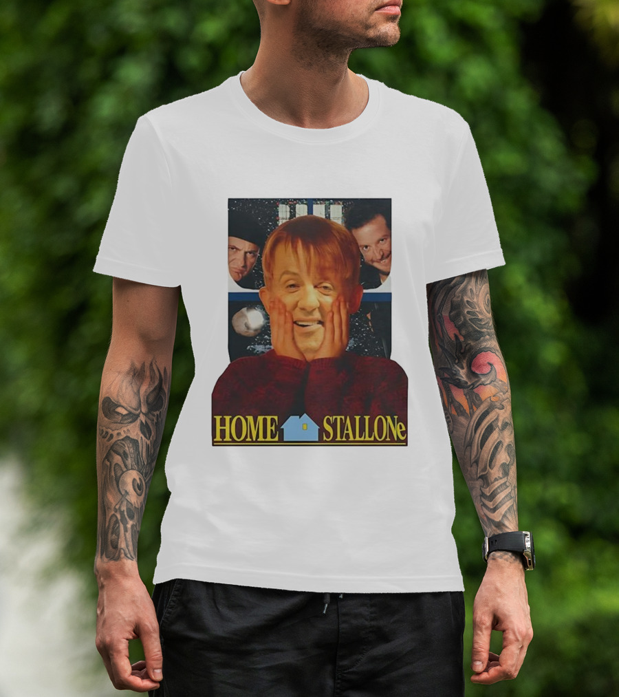 Home Stallone Classic Comedy Movie Mashup T-Shirt