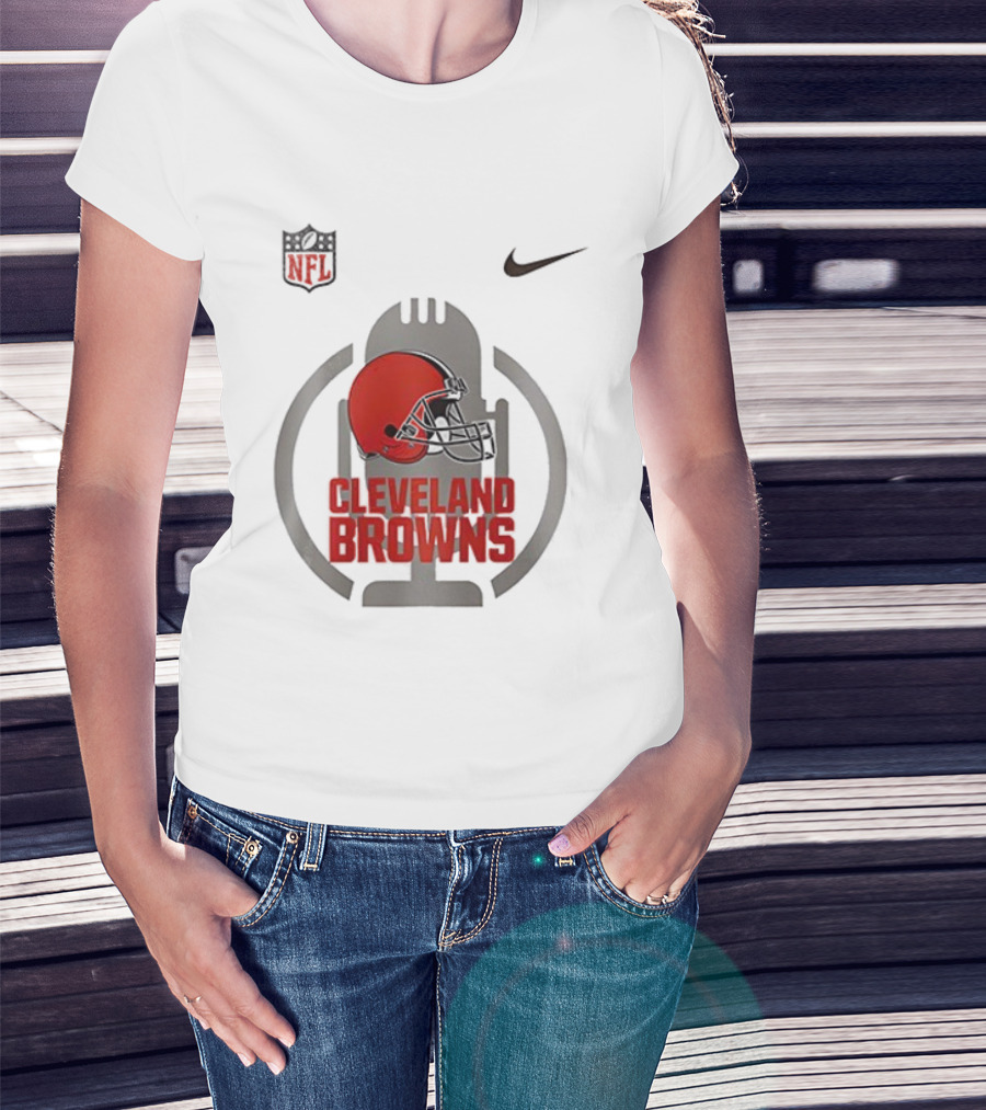 Cleveland Browns Nike NFL Red Helmet Collaboration T-Shirt