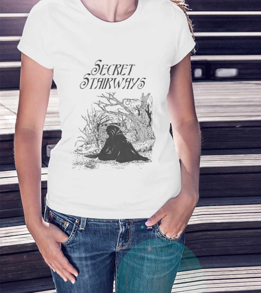 Secret Stairways Enchanted Nature Scene T-Shirt