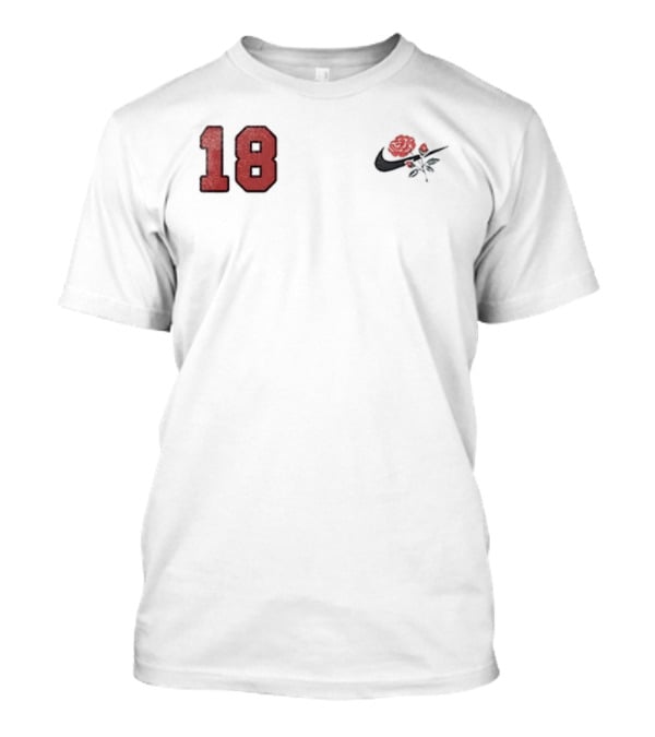 Ohio State Buckeyes 18 Rose Emblem Nike Swoosh T-Shirt