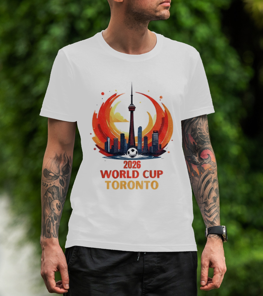 2026 World Cup Toronto CN Tower Skyline Event T-Shirt