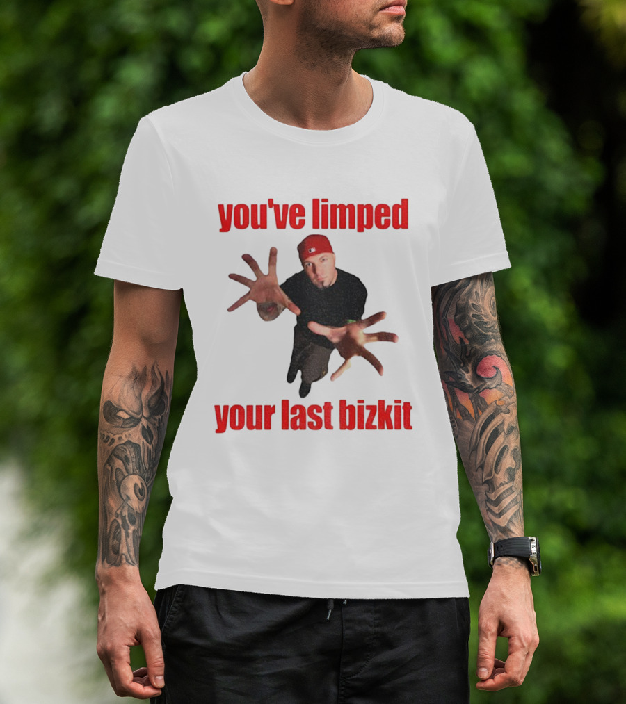 You’ve Limped Your Last Bizkit Red Cap Nu Metal Style T-Shirt