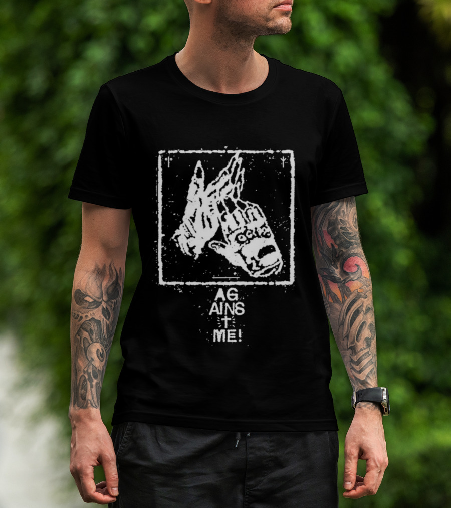 Against Me! Gloves Hands Graphic Print T-Shirt