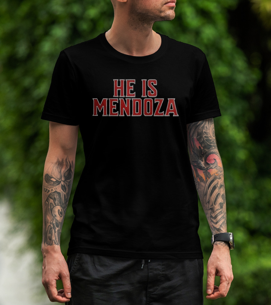 Indiana Hoosiers Football He Is Mendoza Game Day Phrase T-Shirt