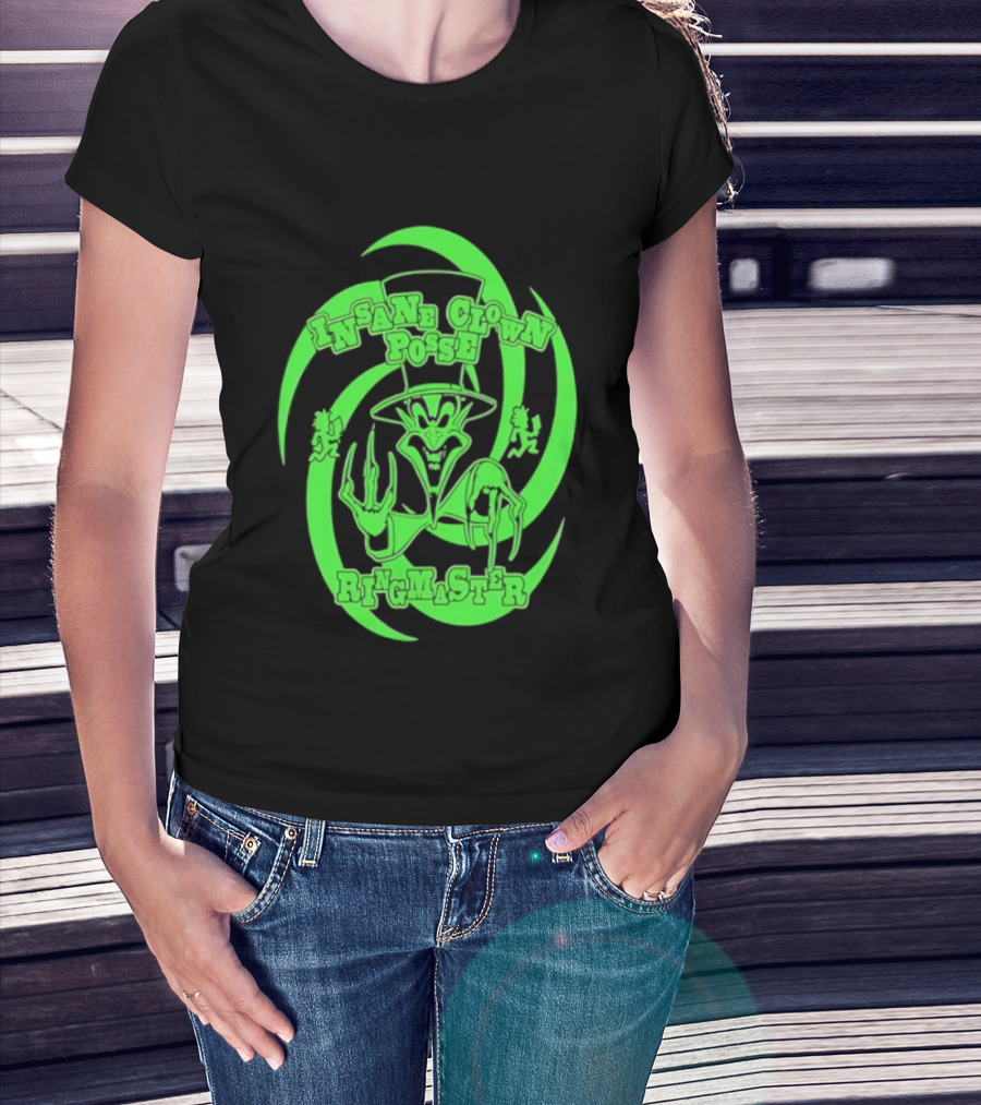 Insane Clown Posse Ringmaster Neon Green Logo T-Shirt