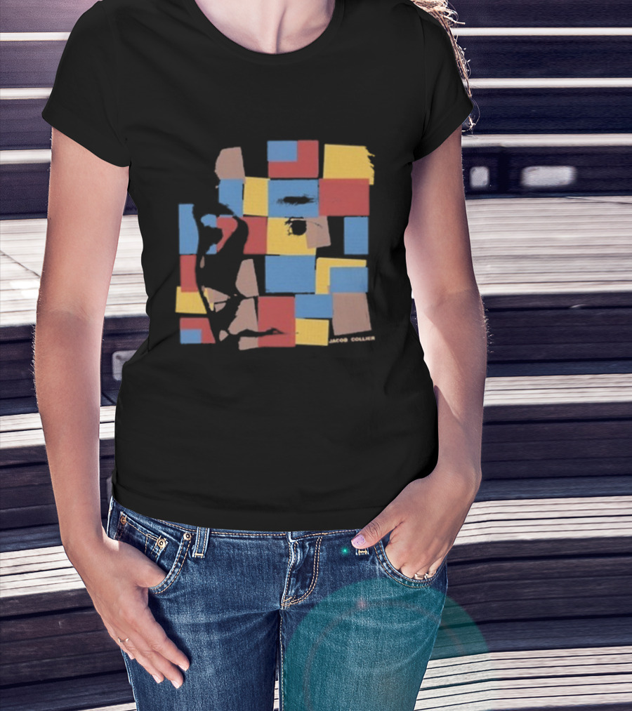 Jacob Collier The Light For Days Colorful Mosaic Blocks T-Shirt