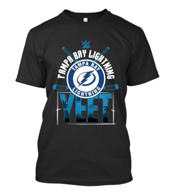 Tampa Bay Lightning YEET Edition Jey Uso WWE Hockey Crossover T-Shirt