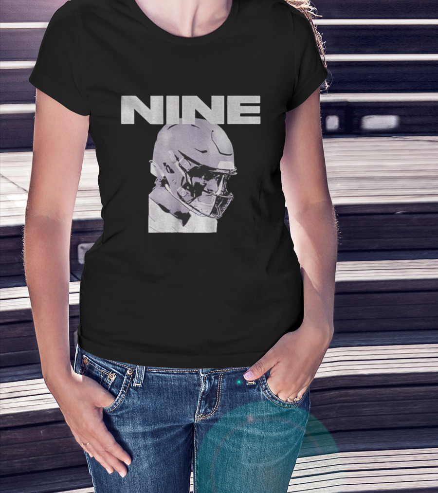 JJ McCarthy Nine Helmet Minnesota Vikings Football T-Shirt