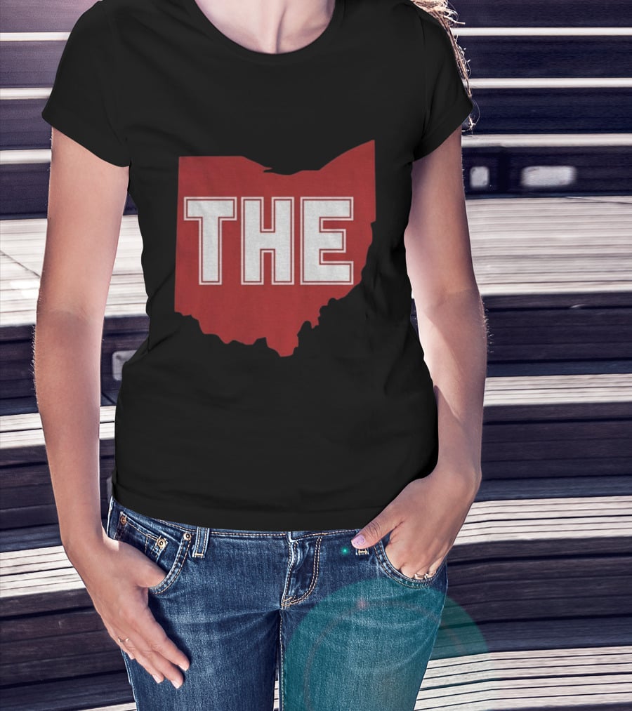Ohio State Buckeyes Football Game Day Pride The State Map T-Shirt