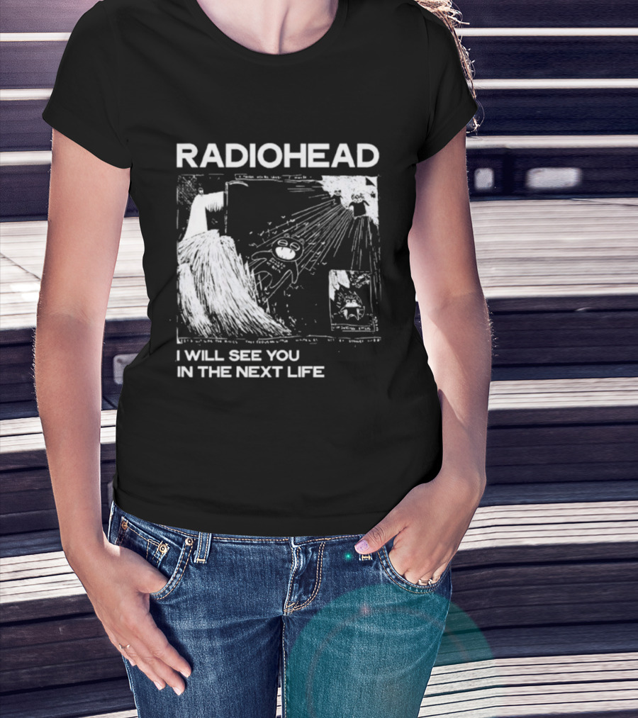 Radiohead I Will See You In The Next Life Vintage Album Art Concept T-Shirt