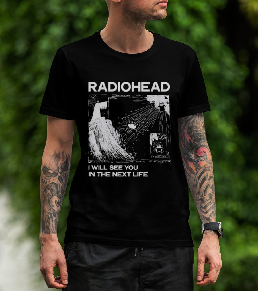Radiohead I Will See You In The Next Life Vintage Album Art Concept T-Shirt
