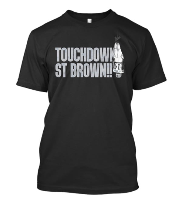 Touchdown St Brown Football Celebration T-Shirt