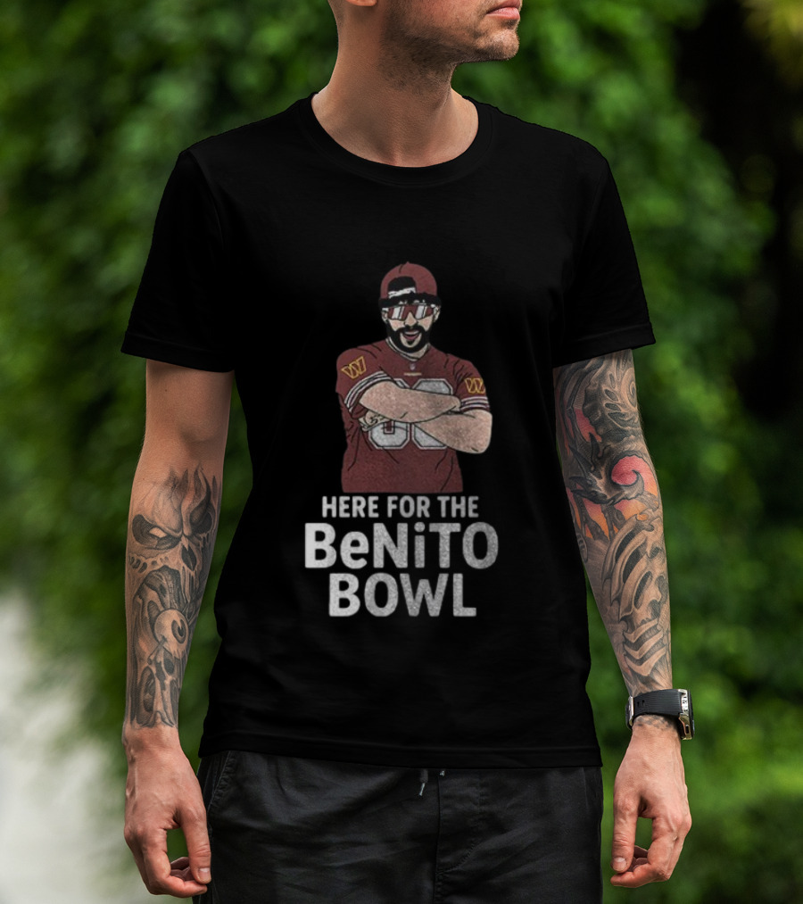 Washington Commanders Super Bowl Halftime Here For The Benito Bowl T-Shirt