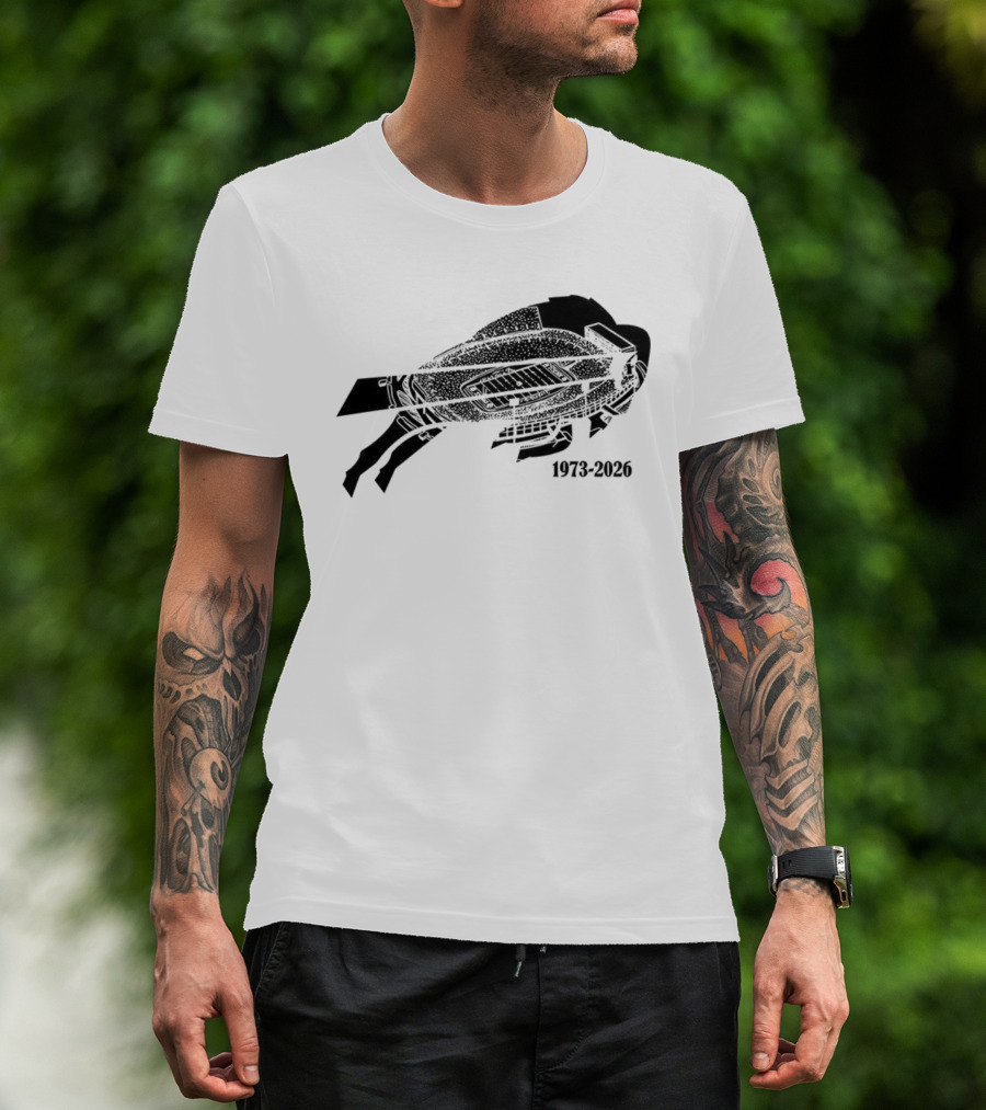 Buffalo Bills Highmark Stadium Farewell Tour 1973-2026 T-Shirt