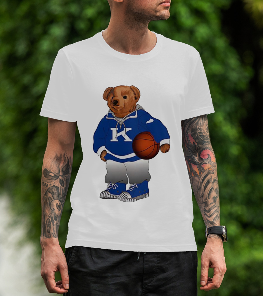 Kentucky Wildcats Polo Bear Basketball Lover NCAA Fan Apparel T-Shirt