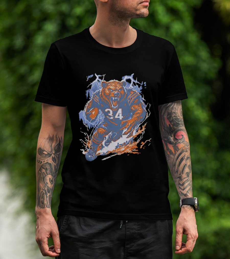 Chicago Bears Windy City Beast 34 Rage Football Mascot T-Shirt