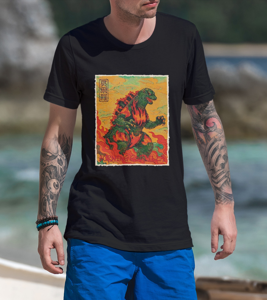 Burning Godzilla 30th Anniversary Scene Godzilla Vs. Destoroyah T-Shirt