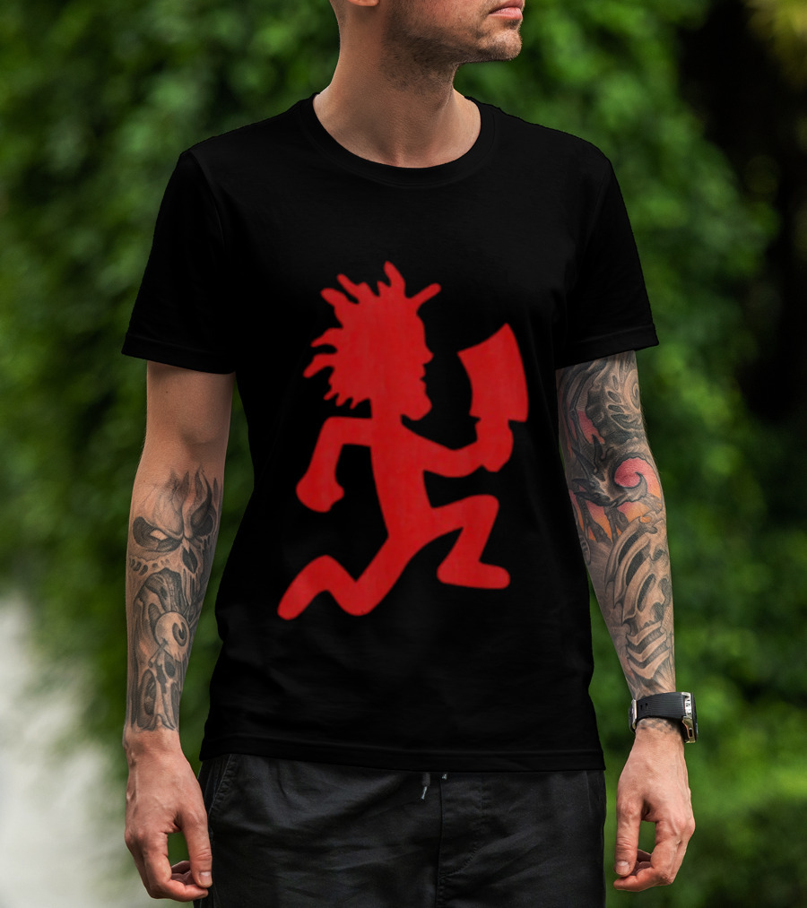 Hatchet Man Insane Clown Posse Joker's Card Cleaver Holder T-Shirt