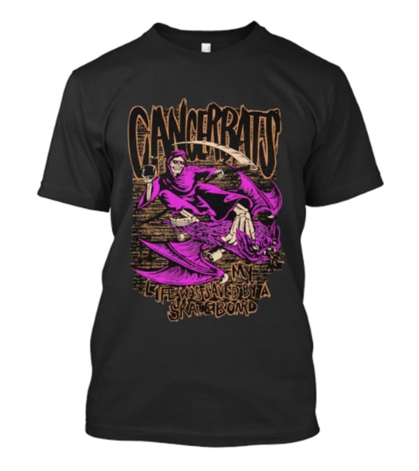 Cancer Bats My Life Was Saved By A Skateboard Skate Bat T-Shirt