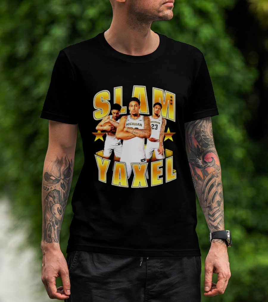 Michigan SLAM Yaxel Lendeborg Basketball Stars T-Shirt