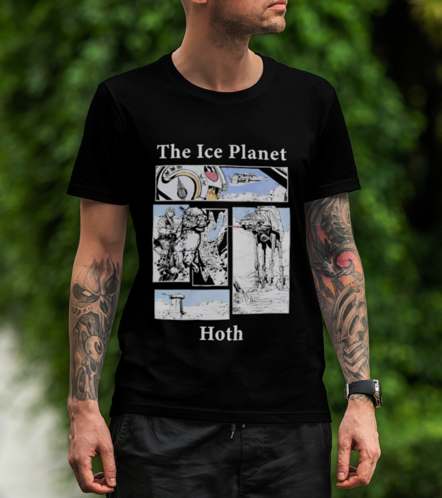 The Ice Planet Hoth Star Wars Story Panel T-Shirt